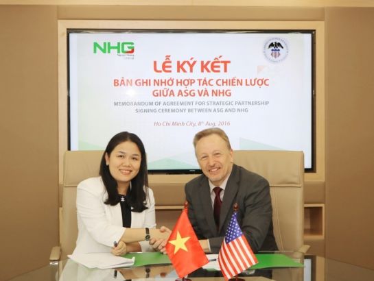 NHG and ASG signed the Memorandum of agreement for strategic partnership on August 8th at the group office